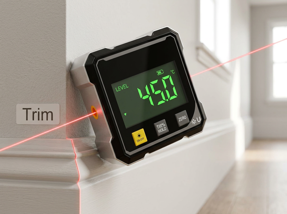 Digital Angle Gauge with Laser