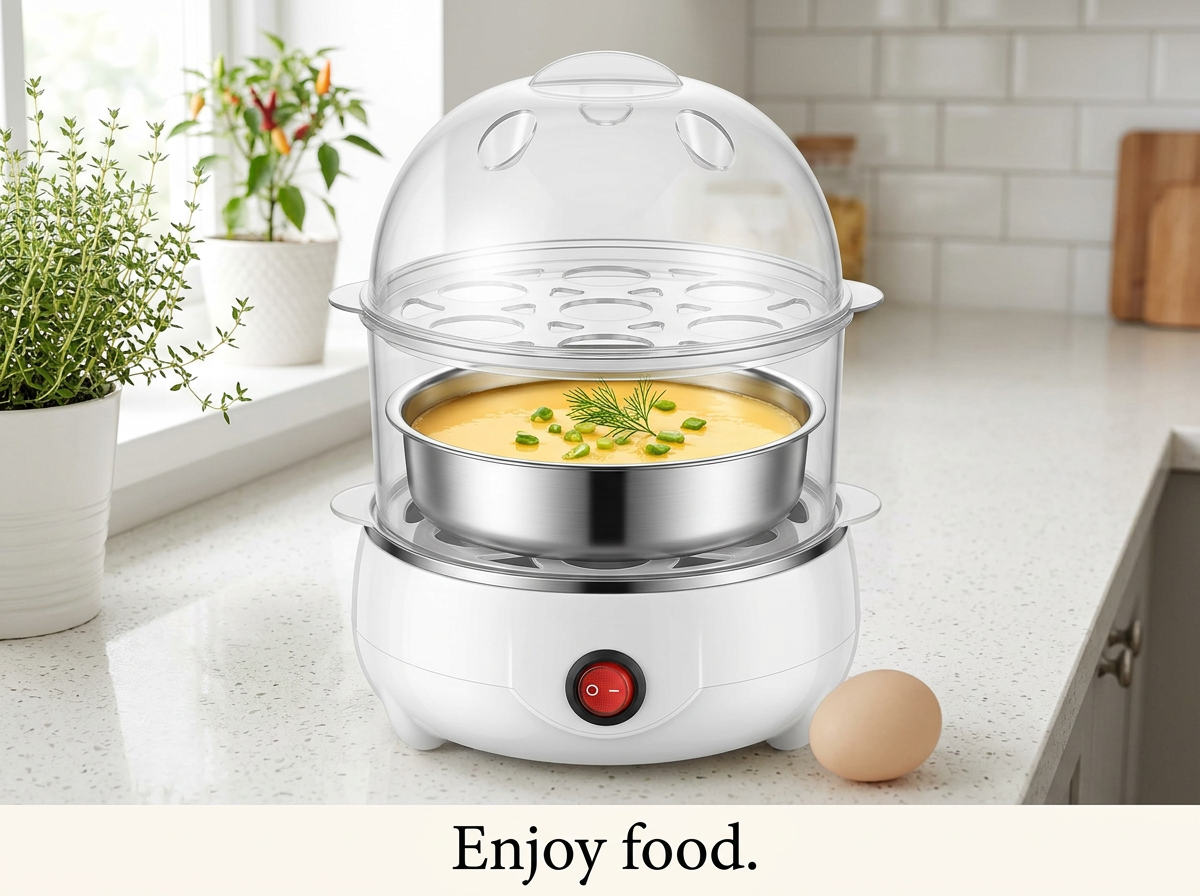 Double Layer Multifunctional Electric Egg Cooker