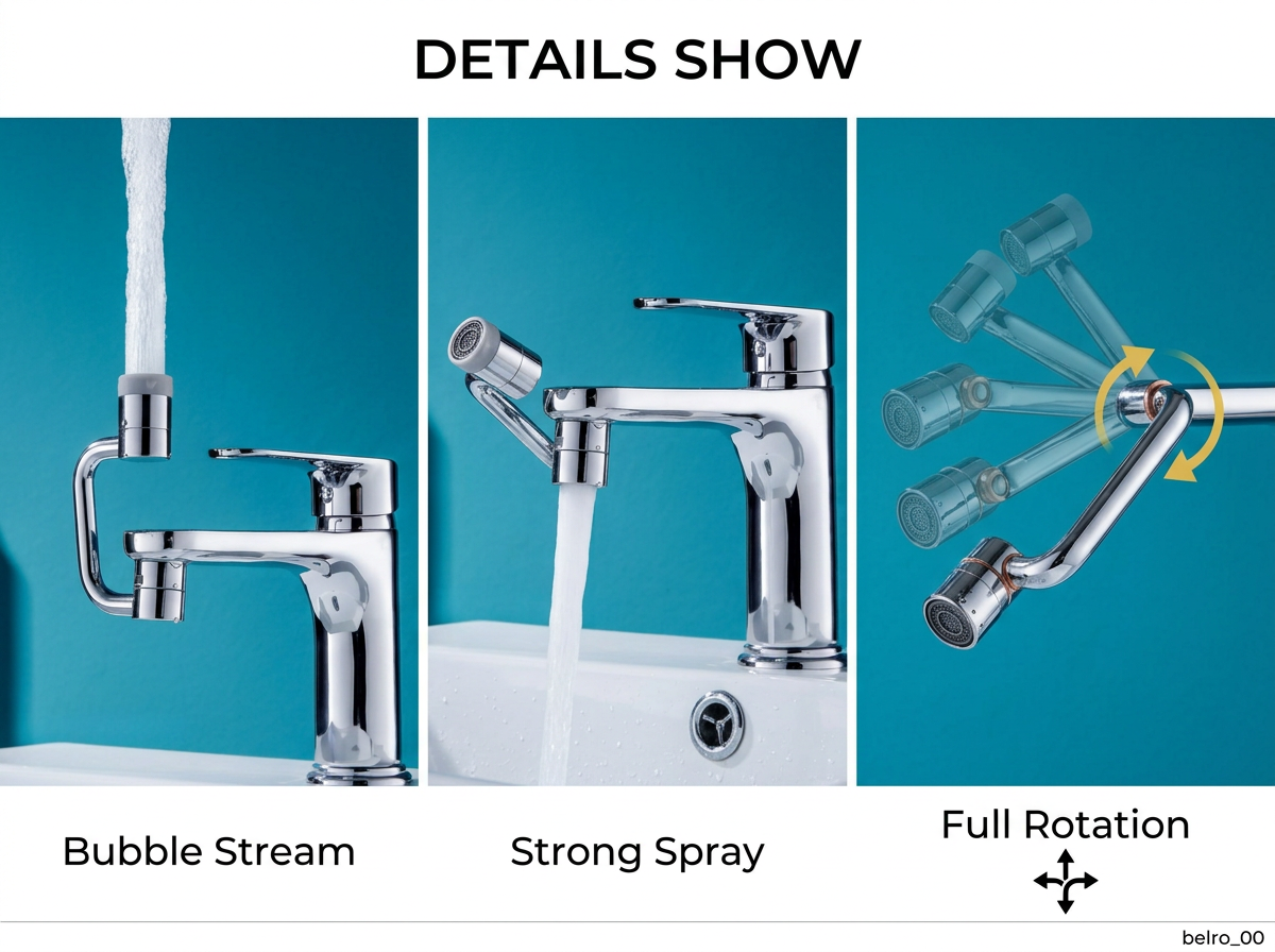 1080 Rotating Universal Faucet Extender