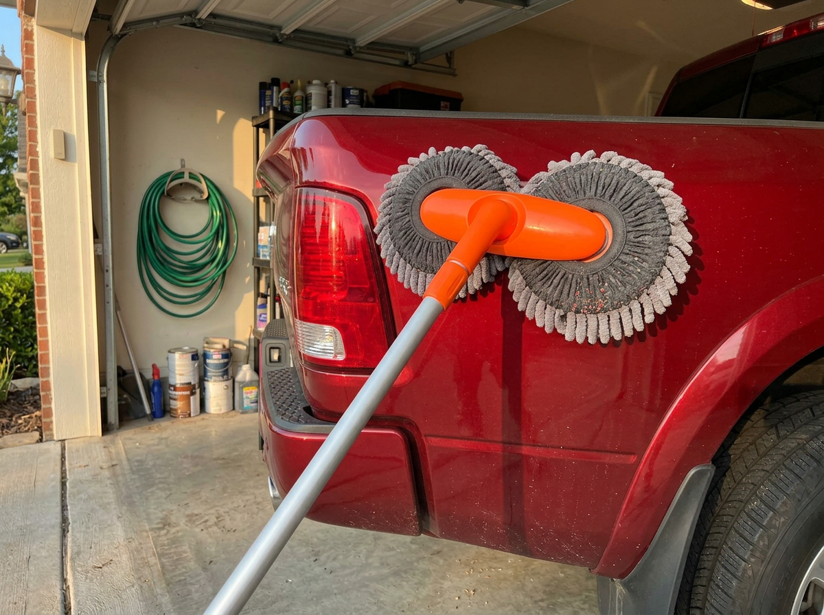 Car Wash Brush with Rotating Head