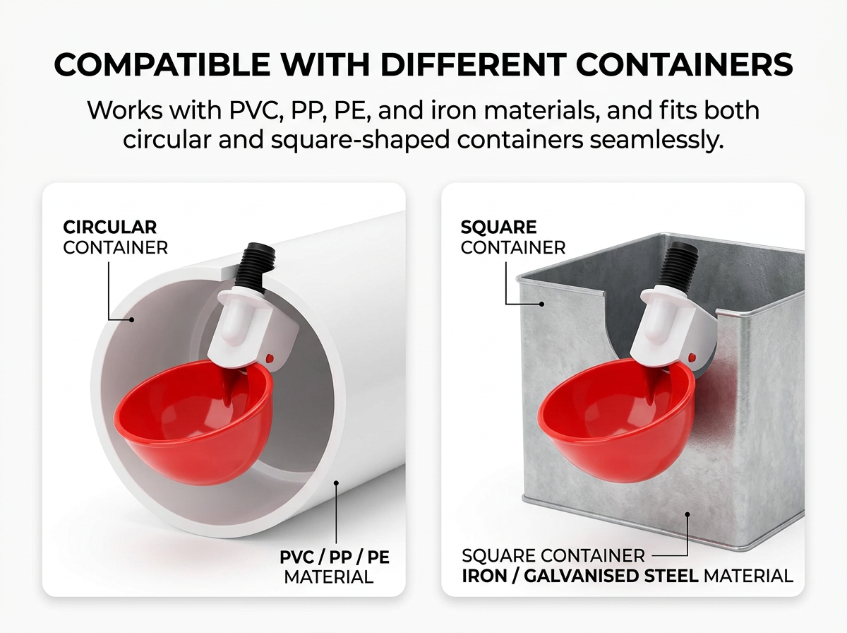 10 Pcs Chicken Waterer