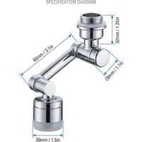 1080 Rotating Universal Faucet Extender
