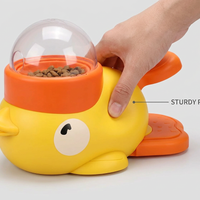 Interactive Cartoon Duck Dog Puzzle Feeder