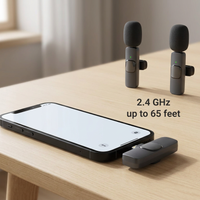 2 Pack Wireless Microphone For Iphone Ipad