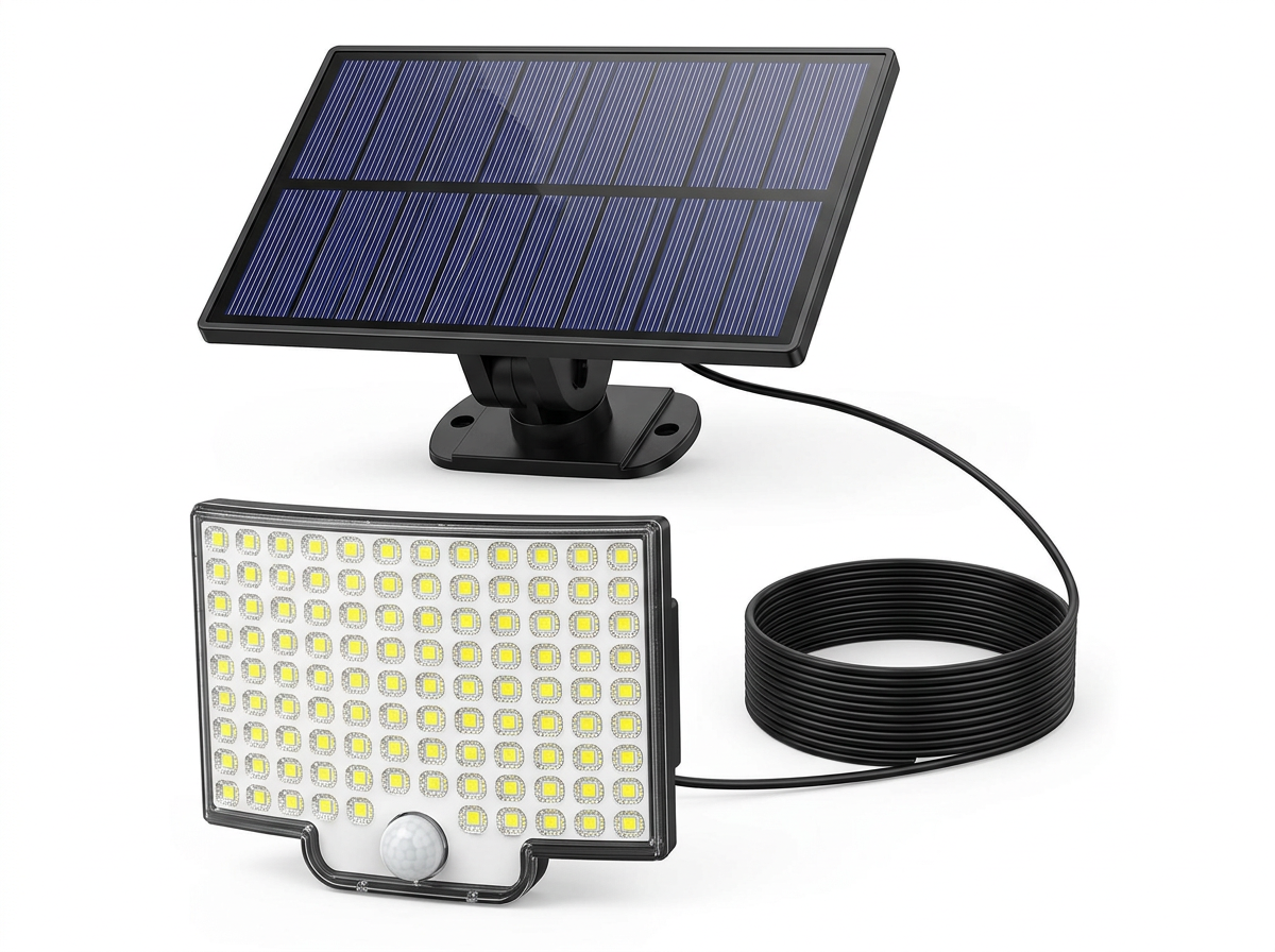 106 LED Solar Outdoor Light With Motion Sensor