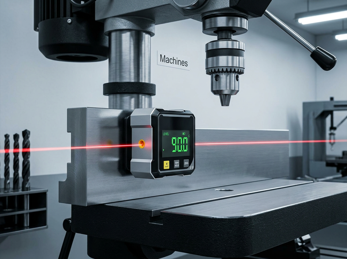 Digital Angle Gauge with Laser