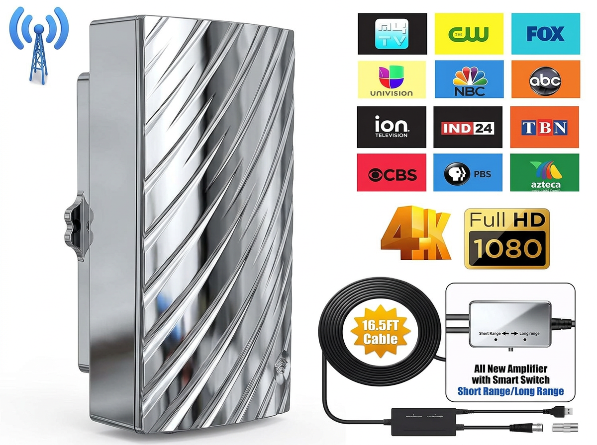 Long Range Indoor HDTV 4K Digital Antenna 600 Miles