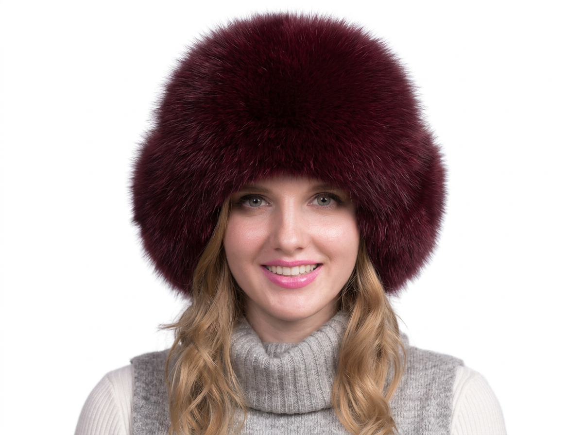 100% Natural Fox Fur Hat Women Cap Thick Fur Cap Winter Warm Hat Female Fashion For Women Hat With Earmuffs Hat