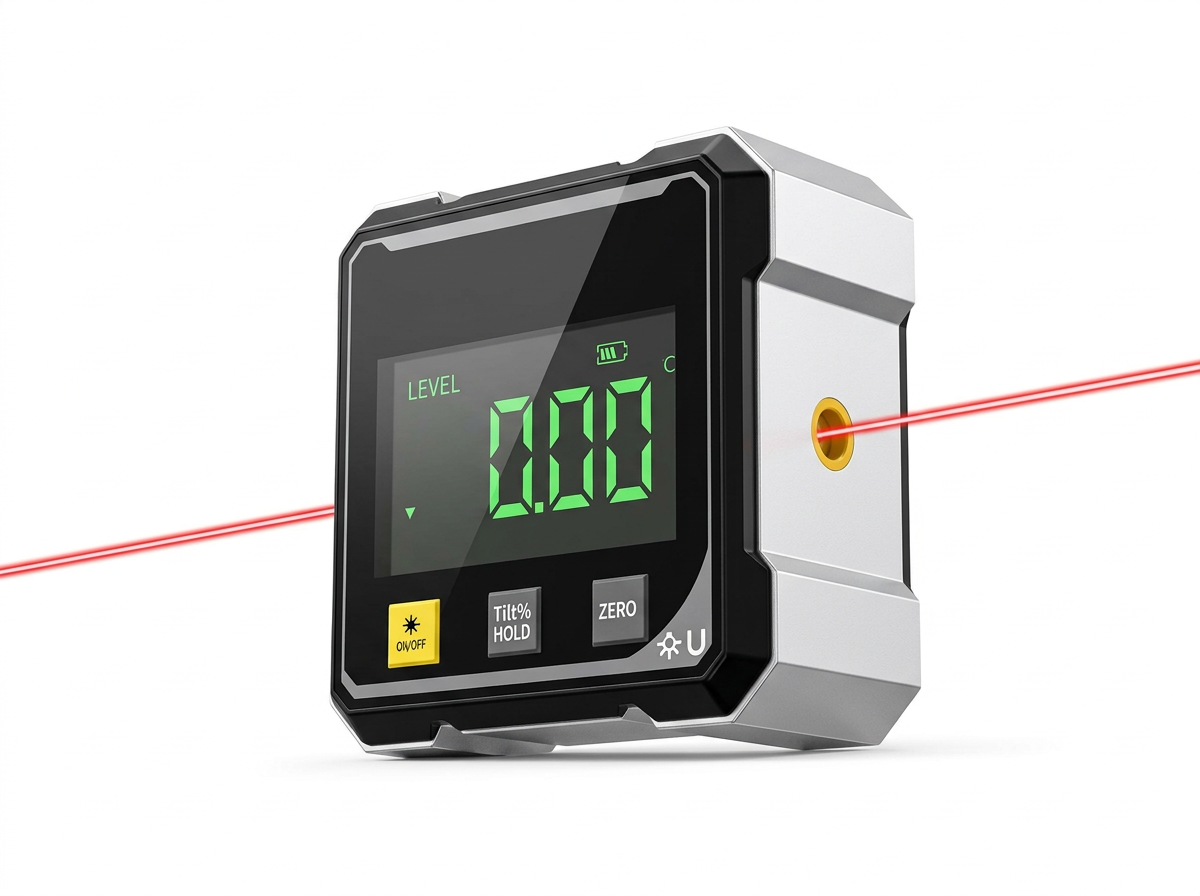 Digital Angle Gauge with Laser
