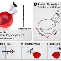 10 Pcs Chicken Waterer