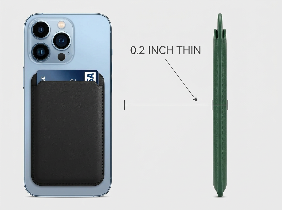 Magnetic Leather Card Holder Wallet for iPhone