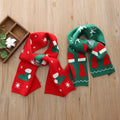Cute Christmas Knit Scarf for Kids Winter