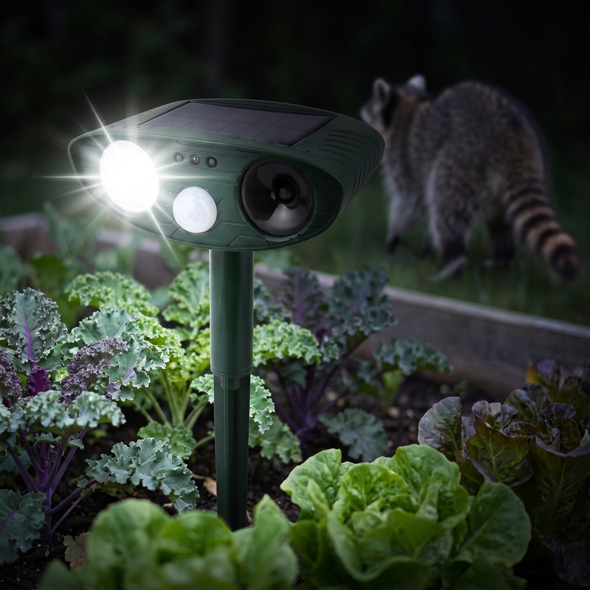Solar-Powered Ultrasonic Animal Repellent