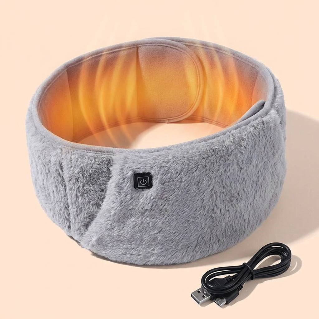 USB Heated Waist Wrap – 3 Heat Levels, Hand & Belly Warmer (CLAUDE VERSION 4)