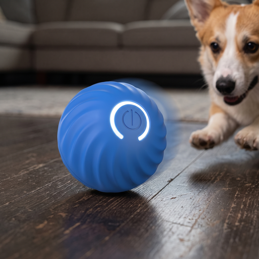 Interactive Obstacle-Avoiding Dog Ball