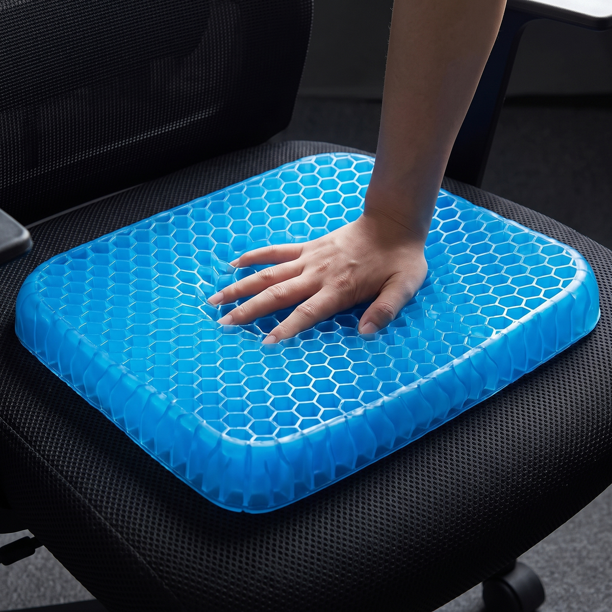 Orthopedic Gel Seat Cushion | Pressure Relief - Tailbone Pain - Lower Back Support - For Office Chair - Car - Wheelchair Use