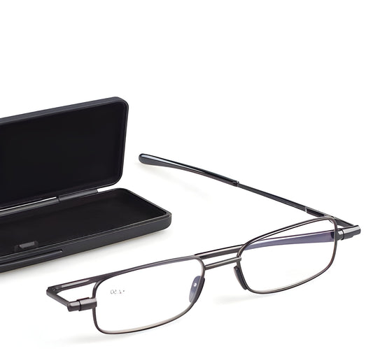 Compact Mens & Ladies Folding Reading Glasses