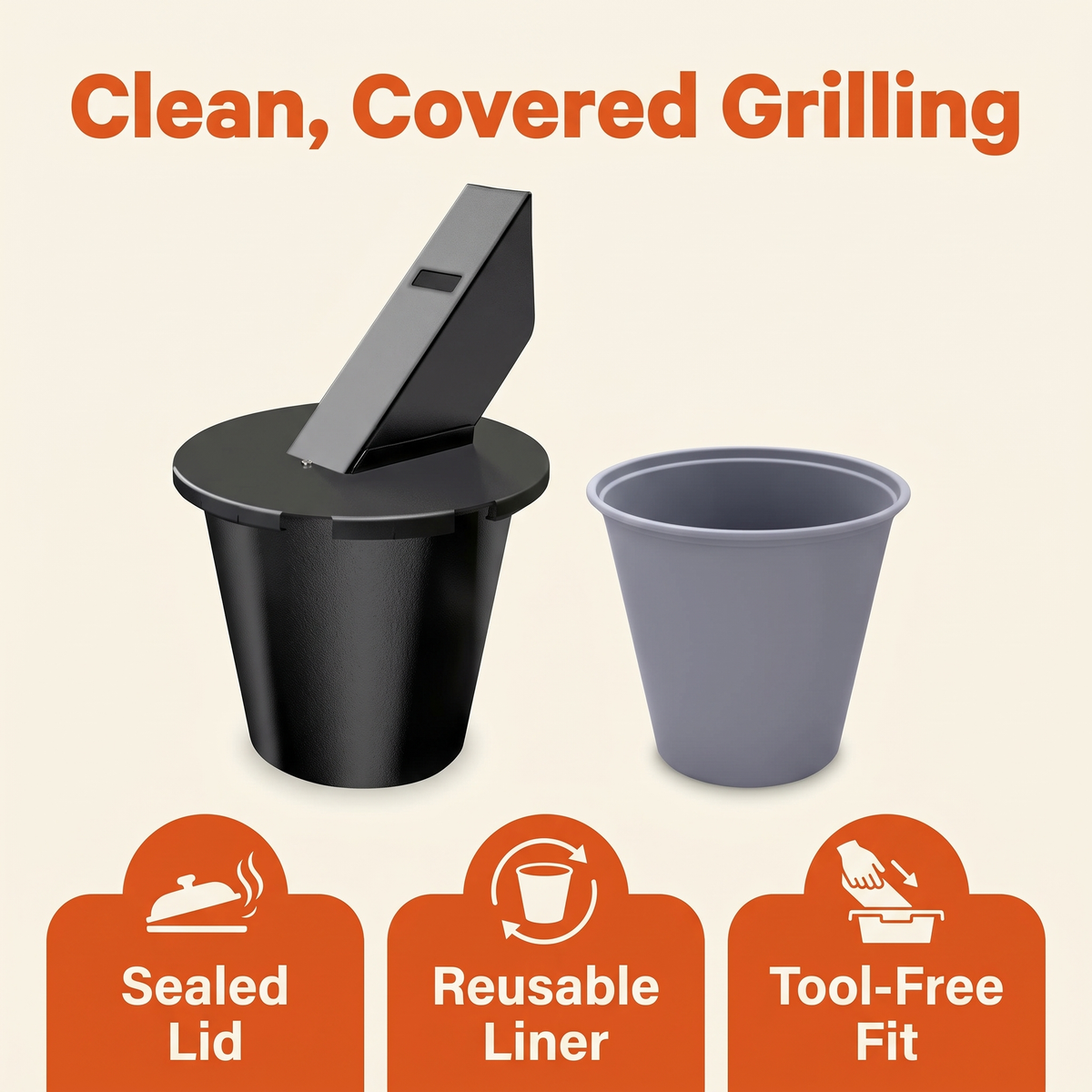 Upgraded Grill Grease Collector