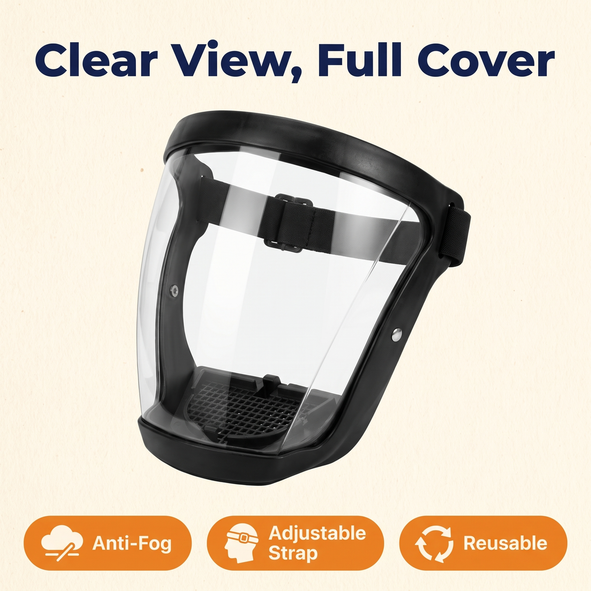Super Protective Anti-fog Face Shield