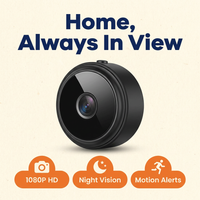 Mini WiFi Home Camera – 1080P Magnetic Pet & Baby Monitor Cam with Night Vision, Live Audio & Motion Alerts