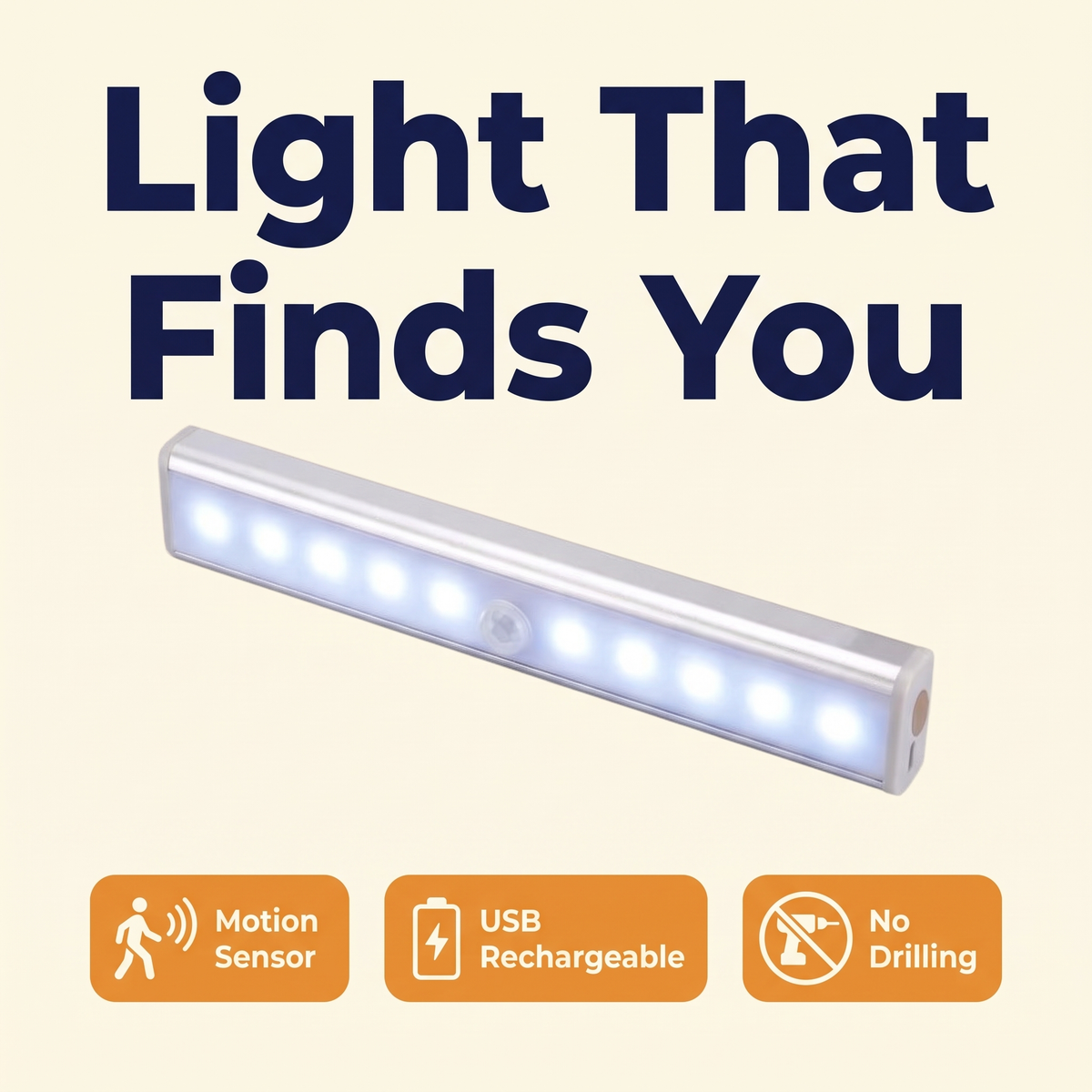 Wireless Motion Sensor LED Indoor Light