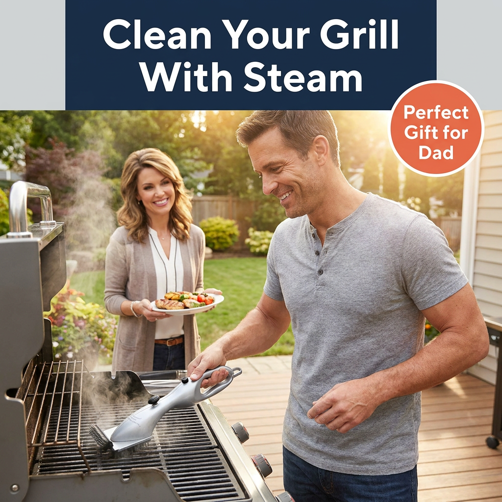 Steam Grill Brush – Stainless Steel BBQ Cleaner with Water Tank (CLAUDE VERSION 2)
