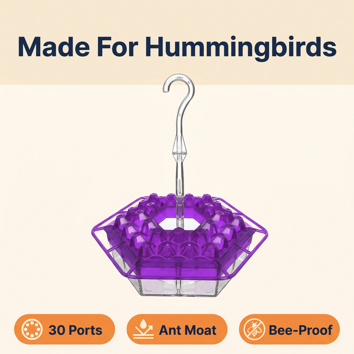 Ant Proof Hummingbird Feeder Outdoor Hanging Perch