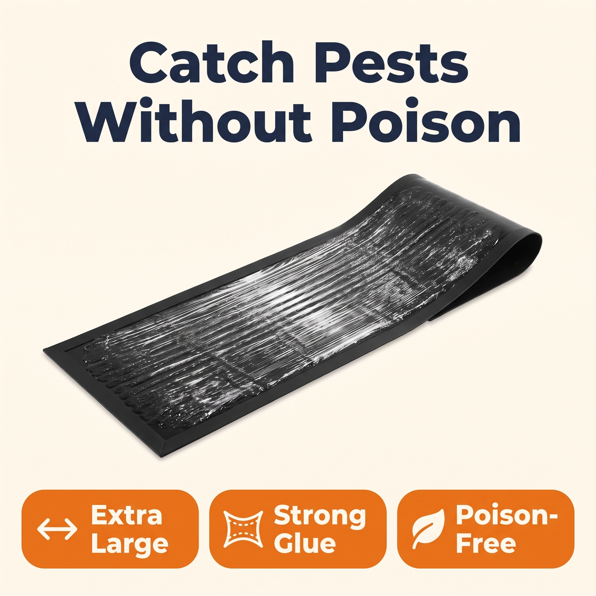 Large, non-toxic trap for effective pest control