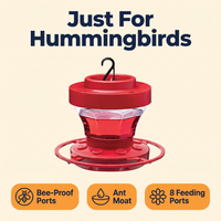 Hanging Bee Proof Hummingbird Water Feeders with Perch