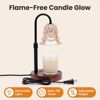 Flower Dimmable Candle Warmer Lamp