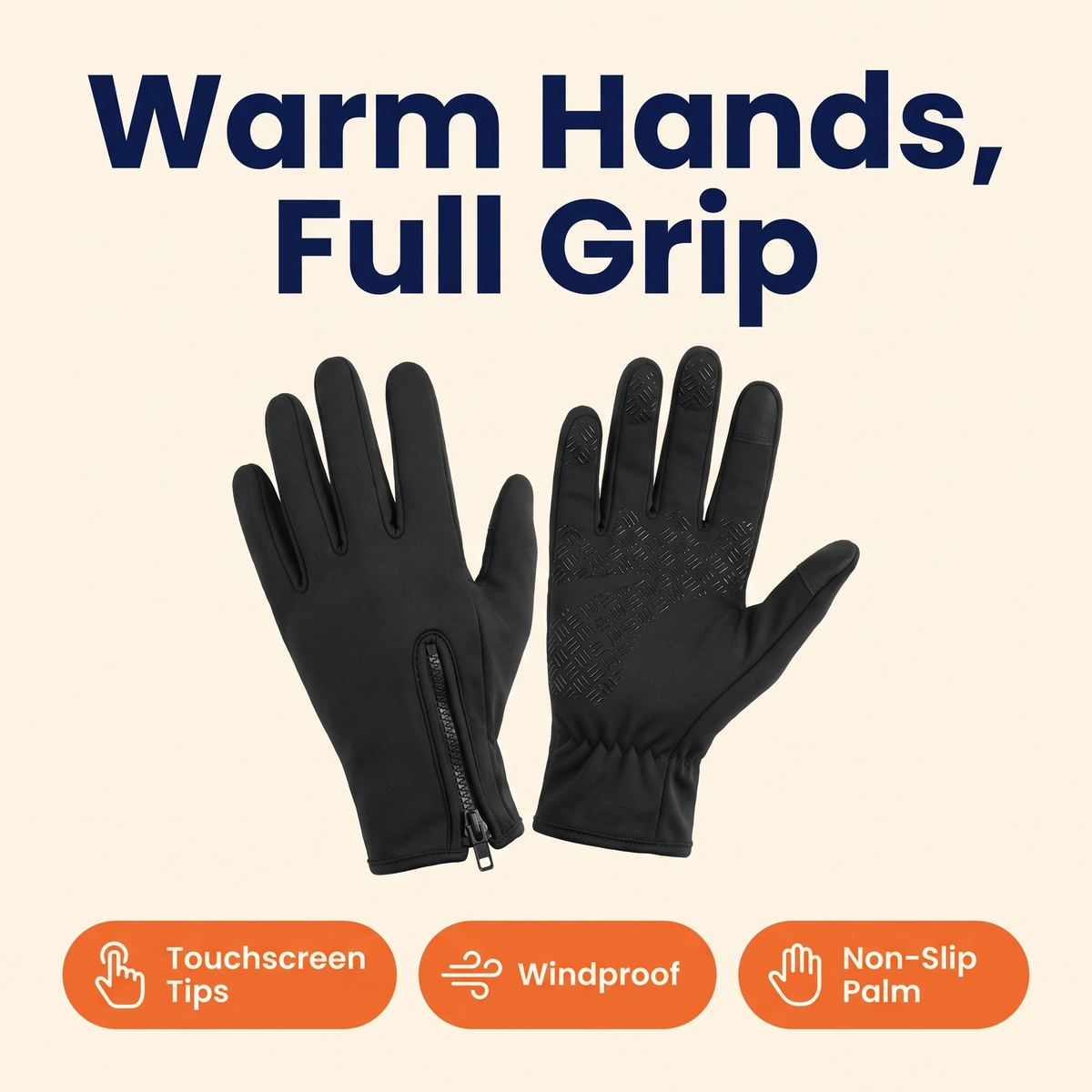 Unisex Heated Winter Sports Thermal Hand Gloves