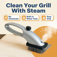 Steam Grill Brush – Stainless Steel BBQ Cleaner with Water Tank (CLAUDE VERSION 3)