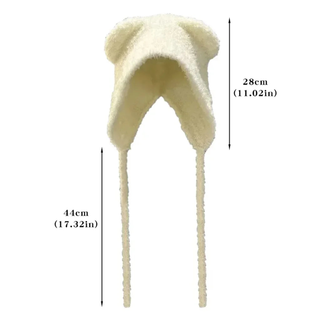 Cute Bear Ear Winter Hat