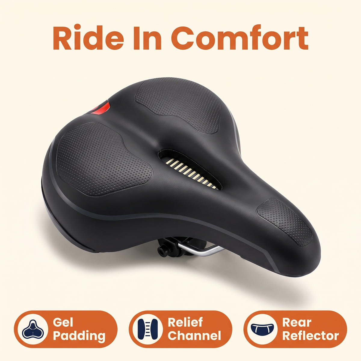 Ergonomic Gel Bike Saddle for Pain-Free Cycling