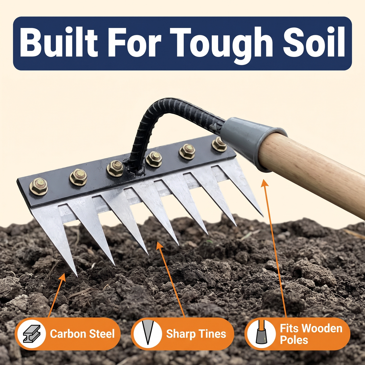 Versatile Handle Rakes For Lawn