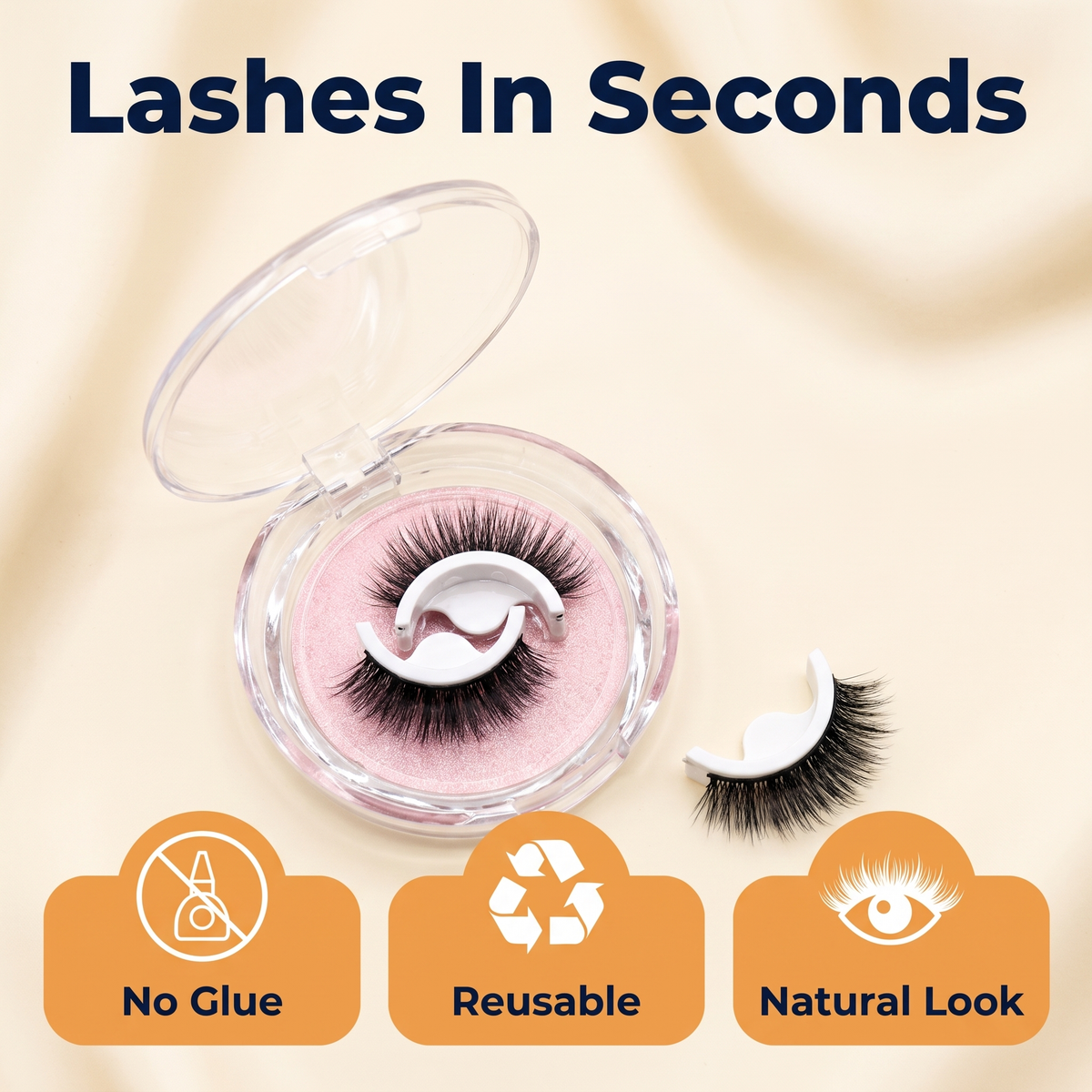 Premium Reusable Self-Adhesive Eyelashes