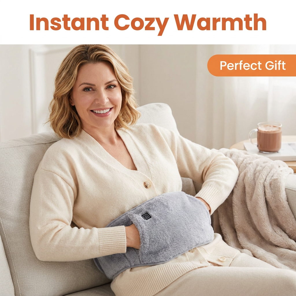 USB Heated Waist Wrap – 3 Heat Levels, Hand & Belly Warmer (CLAUDE VERSION 2)