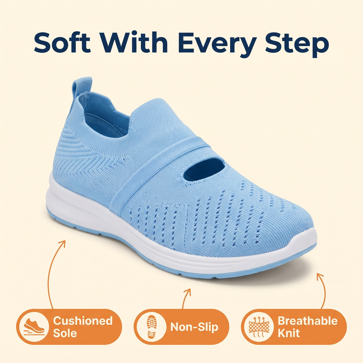 Soft Sole Elderly Shoes