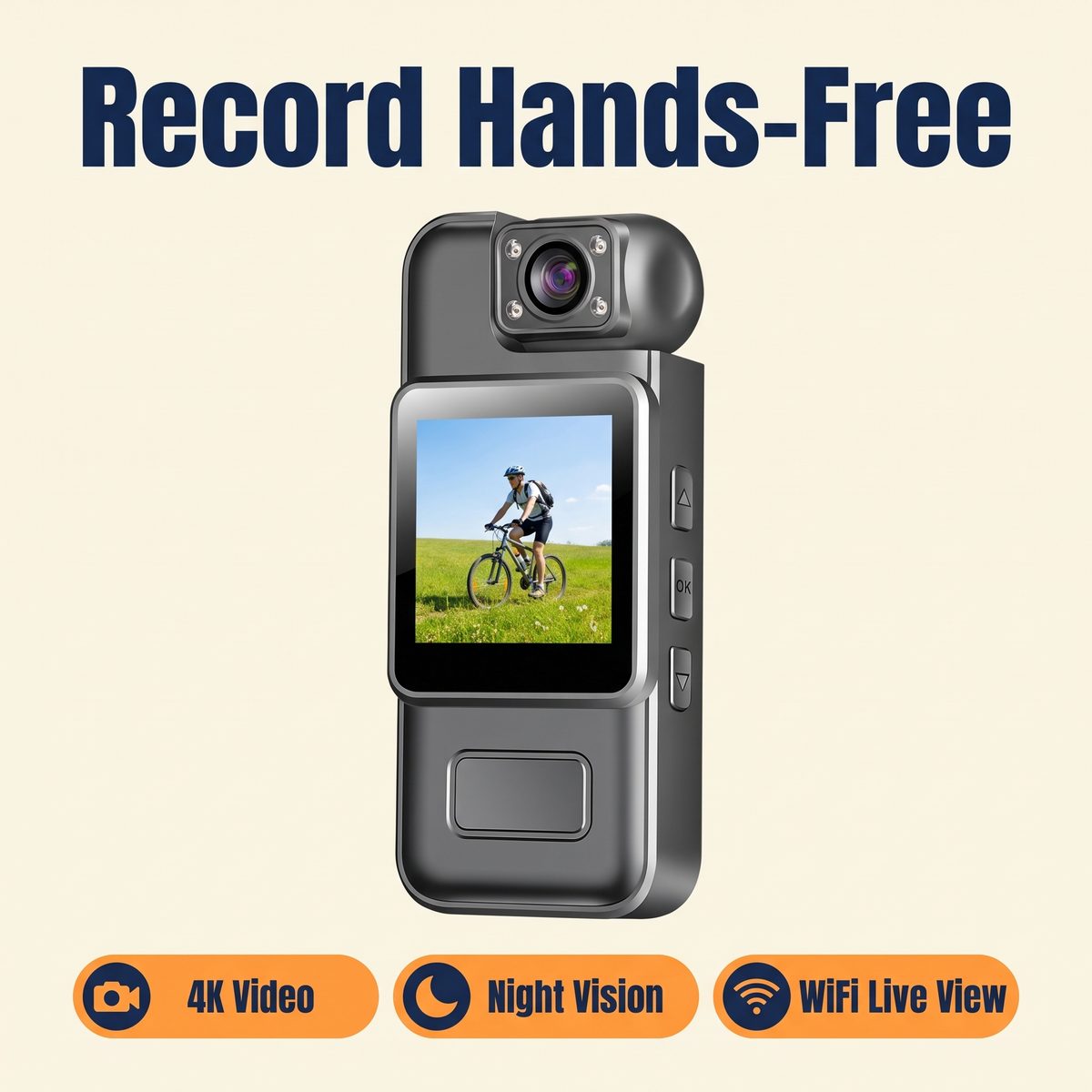 4K Ultra HD WiFi Mini Body Camera