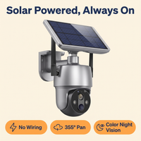 Solar-Powered Outdoor Surveillance Camera