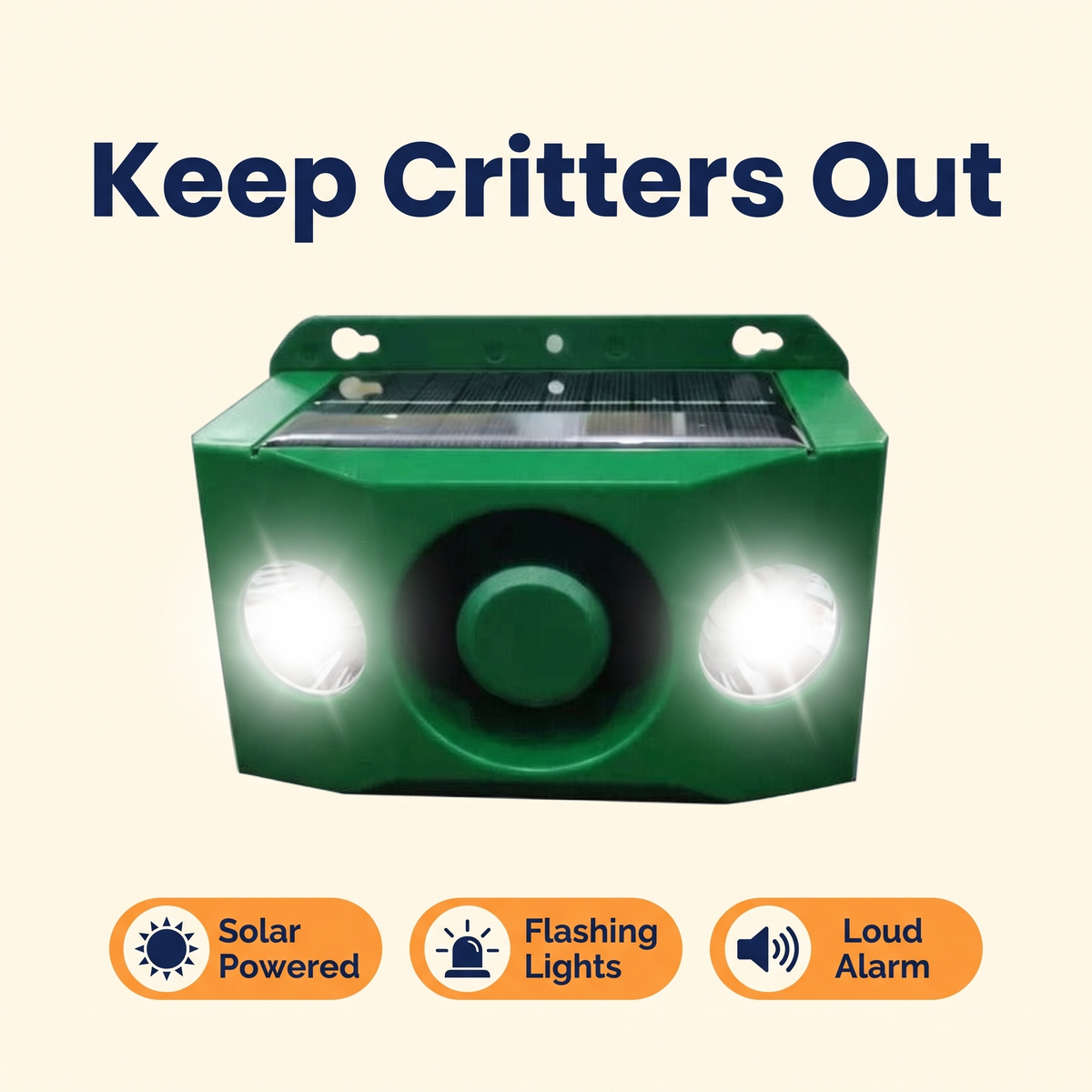 Beast Repellent Solar Warning Lights