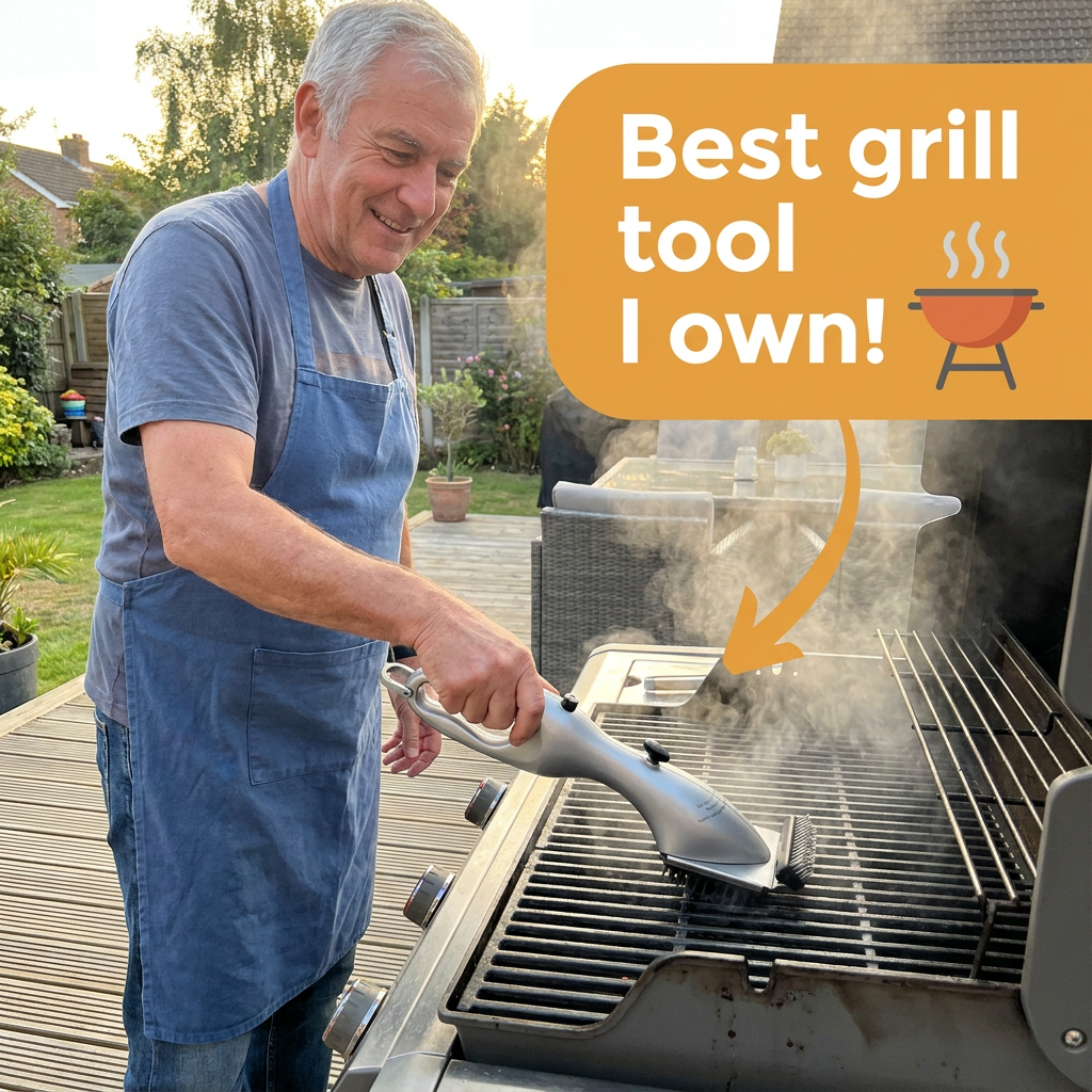 Steam Grill Brush – Stainless Steel BBQ Cleaner with Water Tank