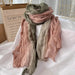 Soft Gradient Cotton Shawl Ladies Winter Scarf