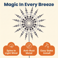 New Anti-Rust Magical Metal Windmill-Kinetic Metal Wind Spinners