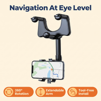 Rotatable and Retractable Car Phone Holder