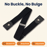 Adjustable Elastic Invisible No Buckle Belt