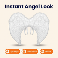 Feathered Angel Wings Costume