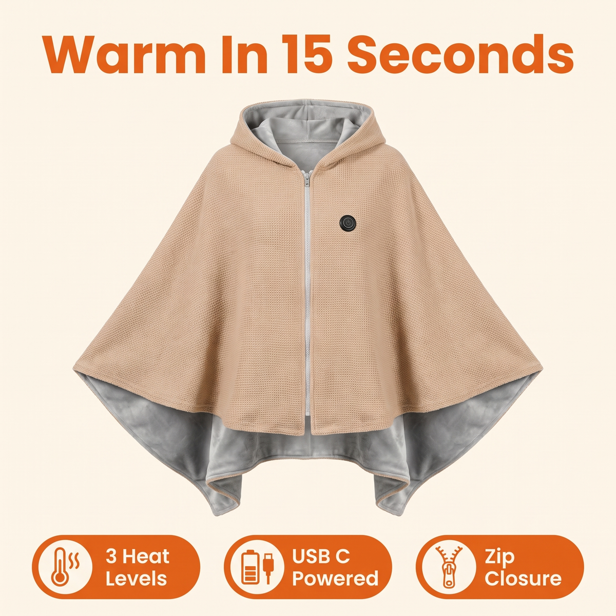 Portable Heated Shawl Blanket