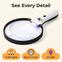 Large Magnifying Glass with Light