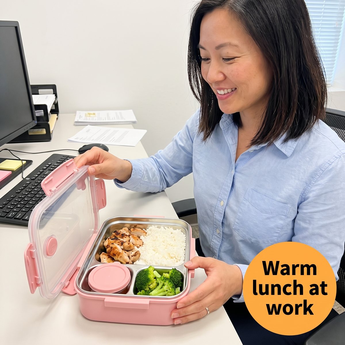 Insulated Food Container for Long-Term Heat Retention